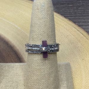 Amethyst Stackable Ring